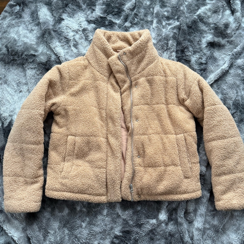 Forever 21 Tan Sherpa Jacket
